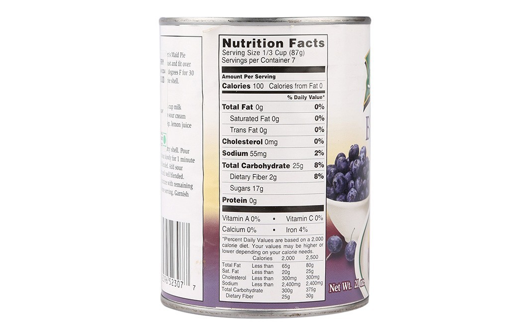 Mother's Maid Blueberry Pie Filling or Topping    Tin  595 grams